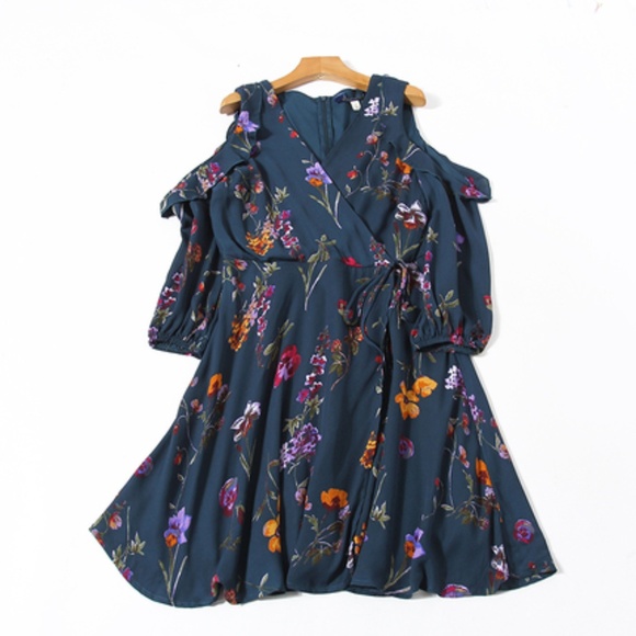 Dresses & Skirts - BOGO Botanical Floral Wrap Dress